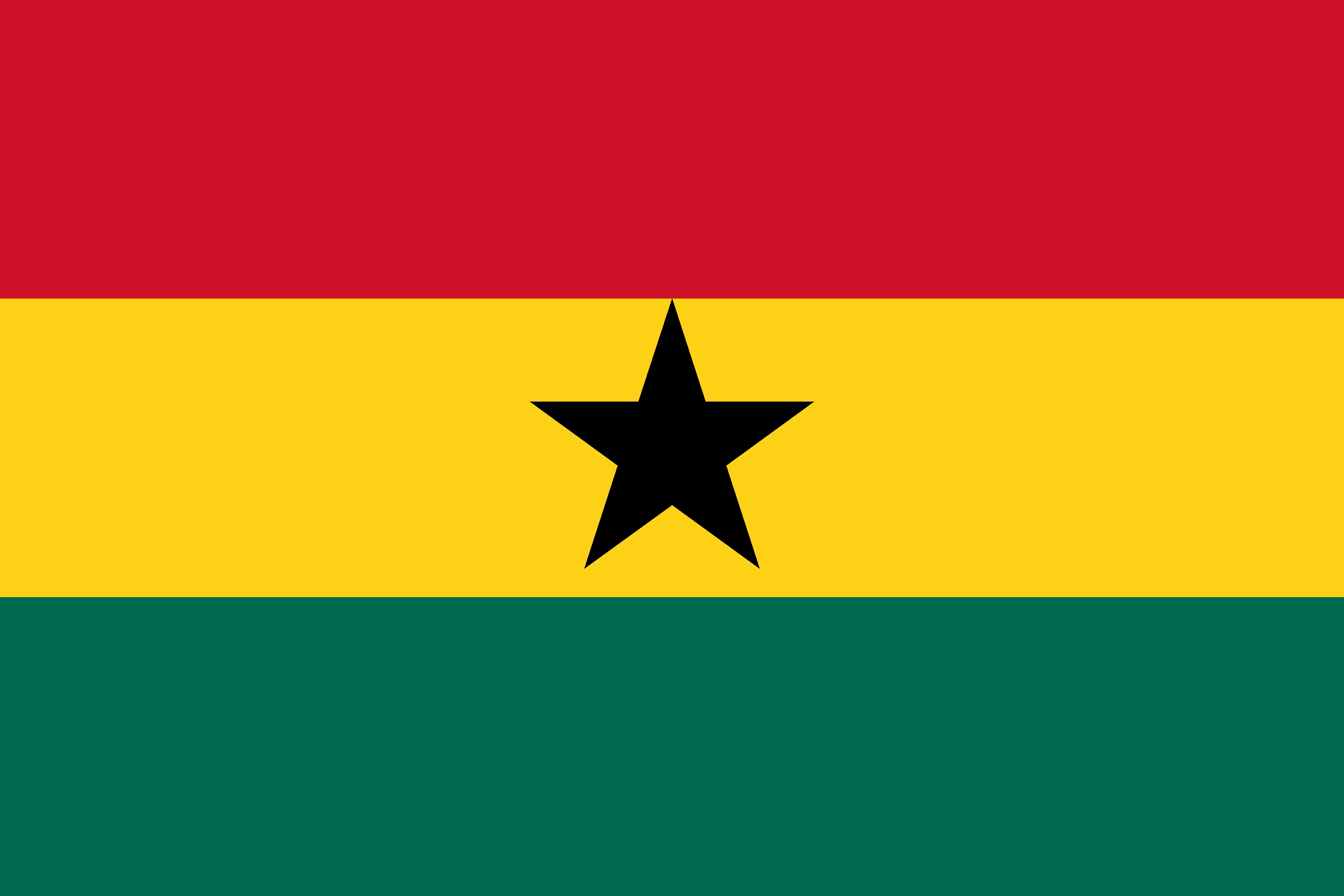 The flag of Ghana